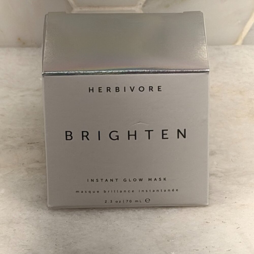 Herbivore Brighten Instant Glow Mask 70ml - Exfoliates to restore natural glow!